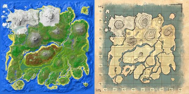 ARK The Island Map